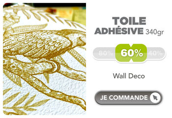 Toile adhésive repositionnable