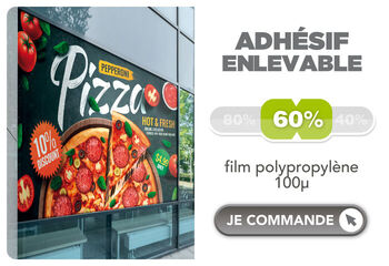Film adhésif polymère colle enlevable
